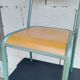 Set of 4 wood and metal chairs