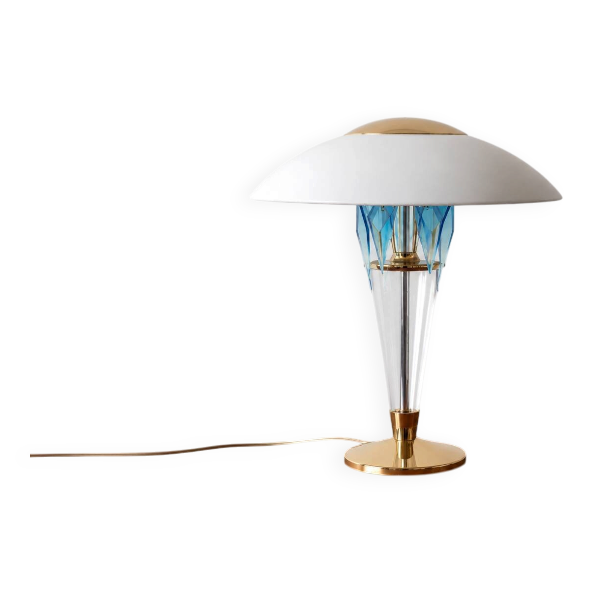 Postmodern Murano glass lamp "Transatlantico" - Cenedese style, 1980s
