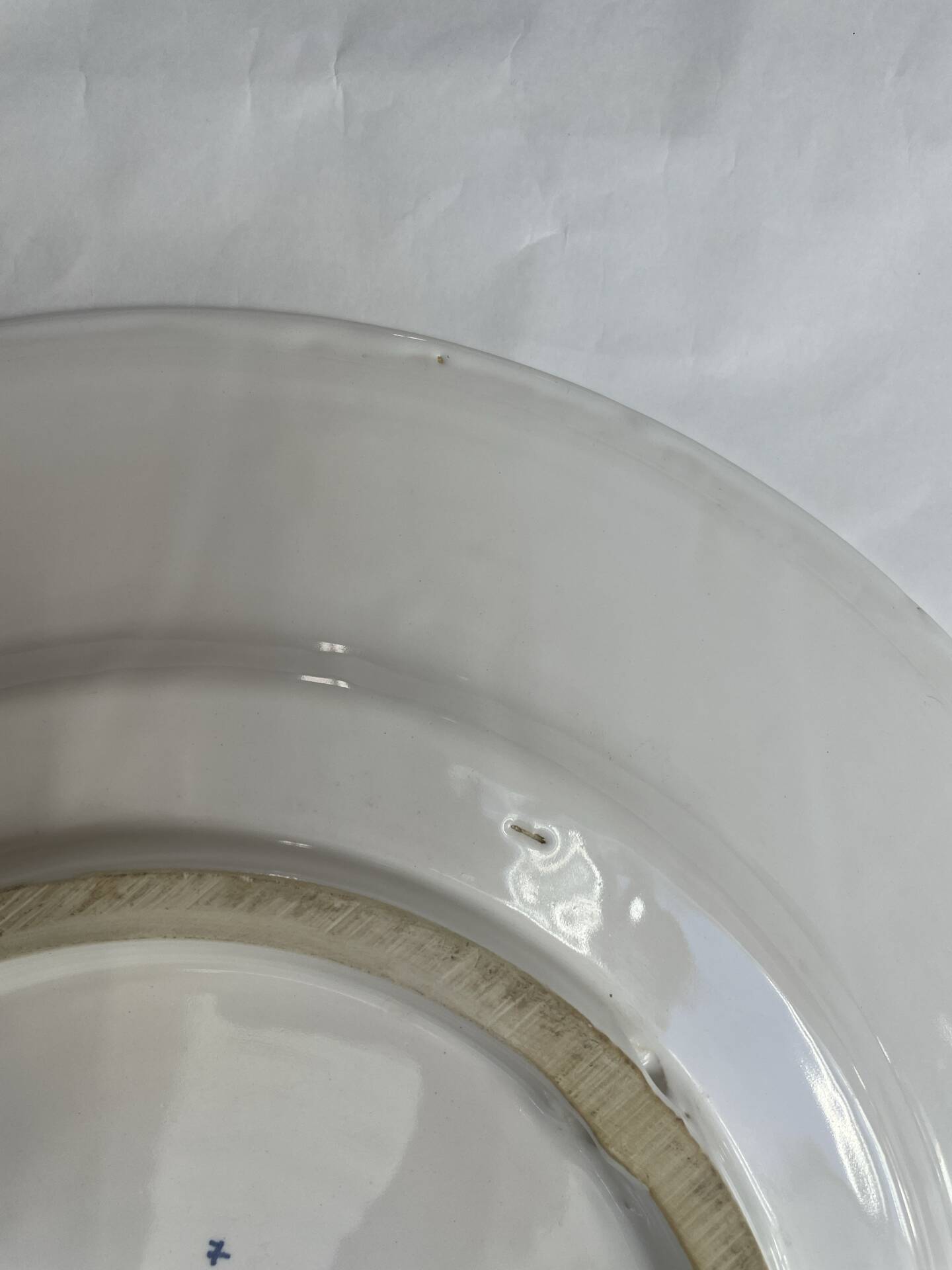 Plat de service en céramique de Coimbra peint à la main