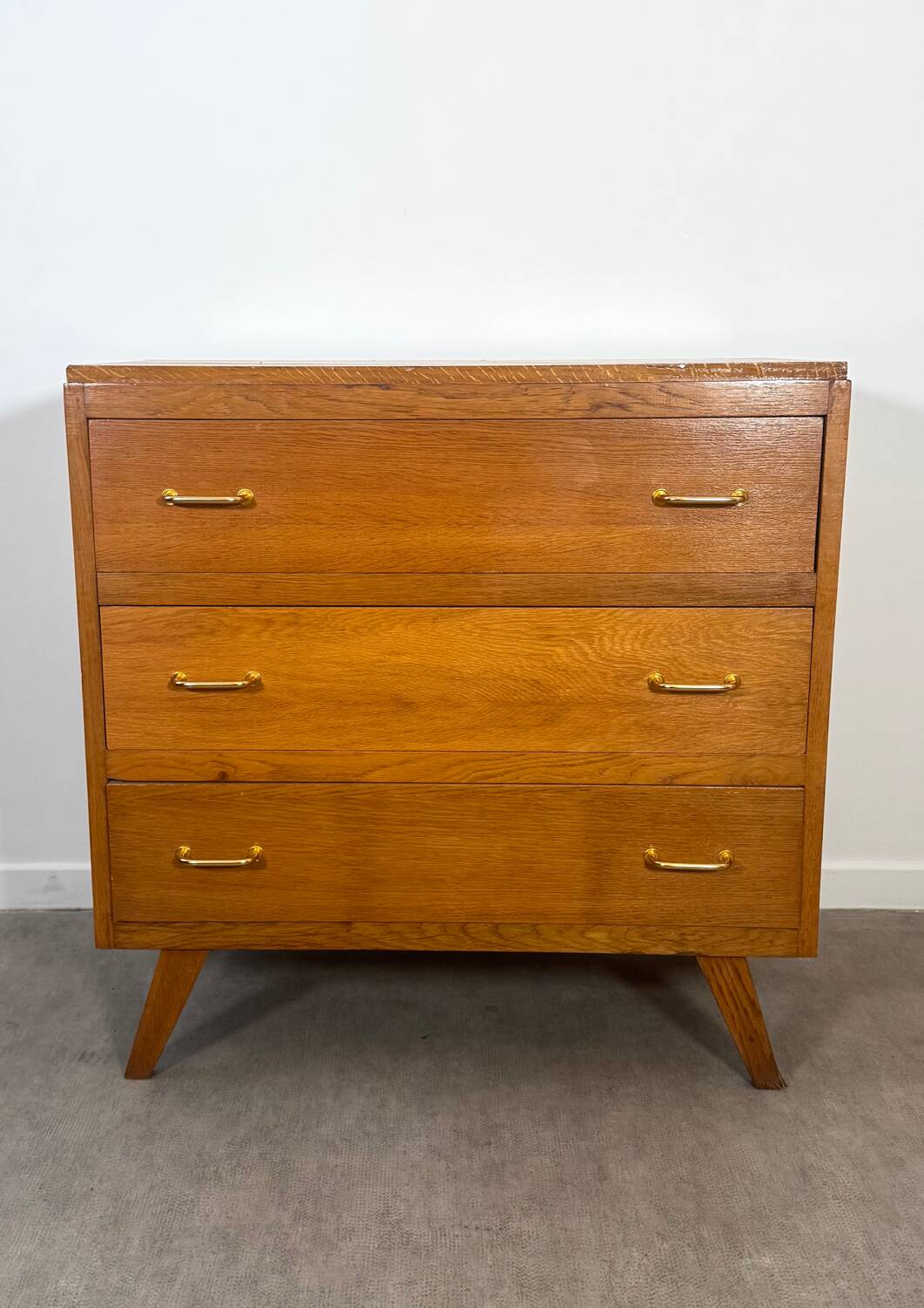 Commode vintage pieds compas