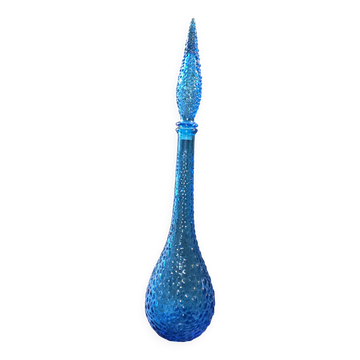 Carafe bleue d'Empoli vintage