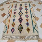 Colorful hand-woven Berber rug, size 150 x 250 cm