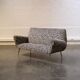 Italian leopard print fabric sofa