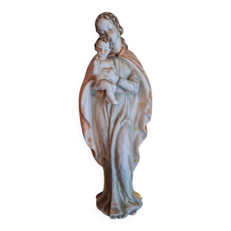 Vierge à L'enfant - début XXème - 34 cm