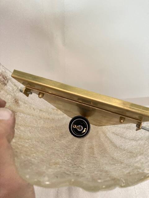 Pair of murano glass sconces