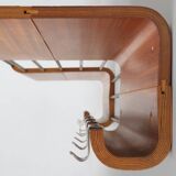 Mid-century coatrack by De Coene in bent plywood, Belgium 1960