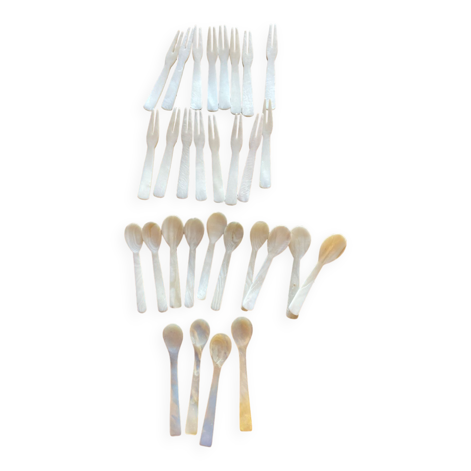 Set of 16 tapas forks and 14 scoops of sorbet