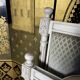 Louis XVI style upholstered bed