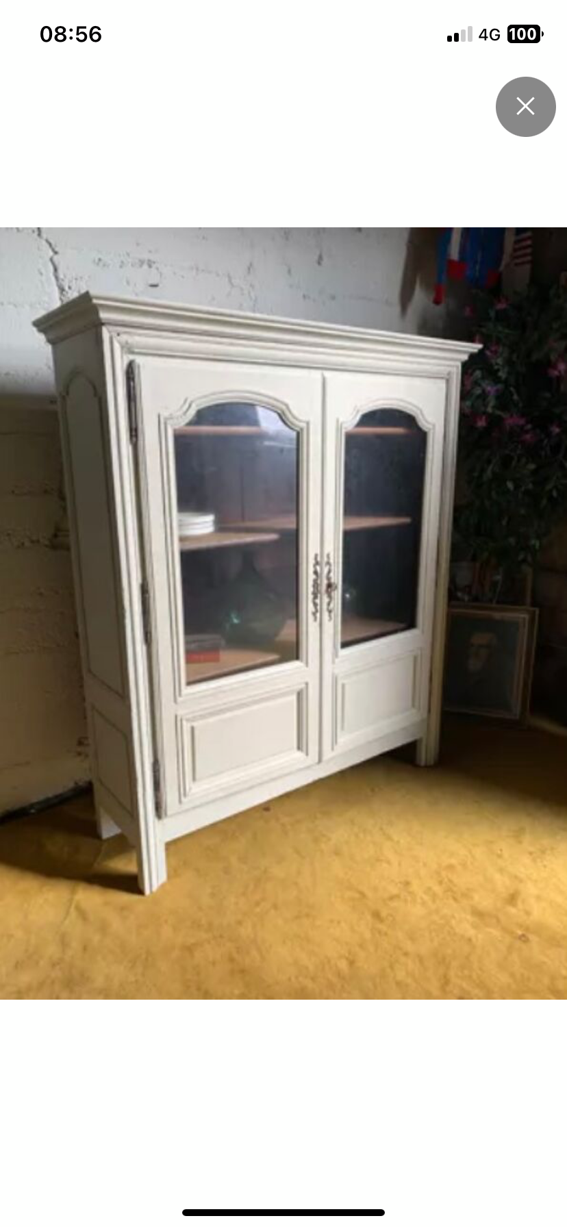 19th century Parisian glazed dresser