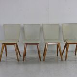 Set of four organic design dining chairs by G.J van Os