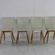 Set of four organic design dining chairs by G.J van Os
