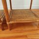 Pair of bedside tables in rattan and wicker - circa 1970