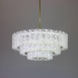 Glass tube chandeliers from Murano by Doria, Germany, 1960s.