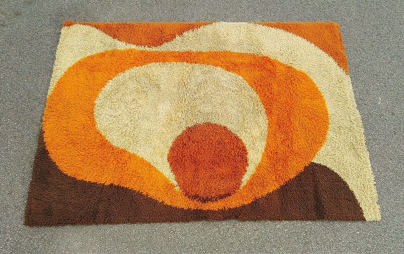 Vintage carpet 1970, desso, wool, holland design