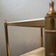 60s brass marble side table