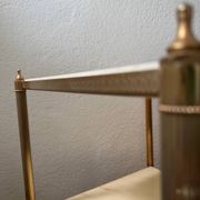 Table d’appoint laiton marbre années 60