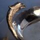 Phenix bowl on foot silver metal center table 1940