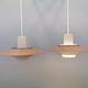 Hanging lamps, model Falcon, designed by Andreas Hansen in 1968 for Fog & Mørup Denmark.