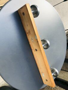 Vintage chrome metal wall hook