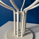 IKEA vintage candlestick model Stockholm – white 8-branch chandelier