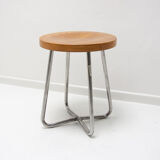 Bauhaus tubular stool, Robert Slezák, 1930´s, Czechoslovakia
