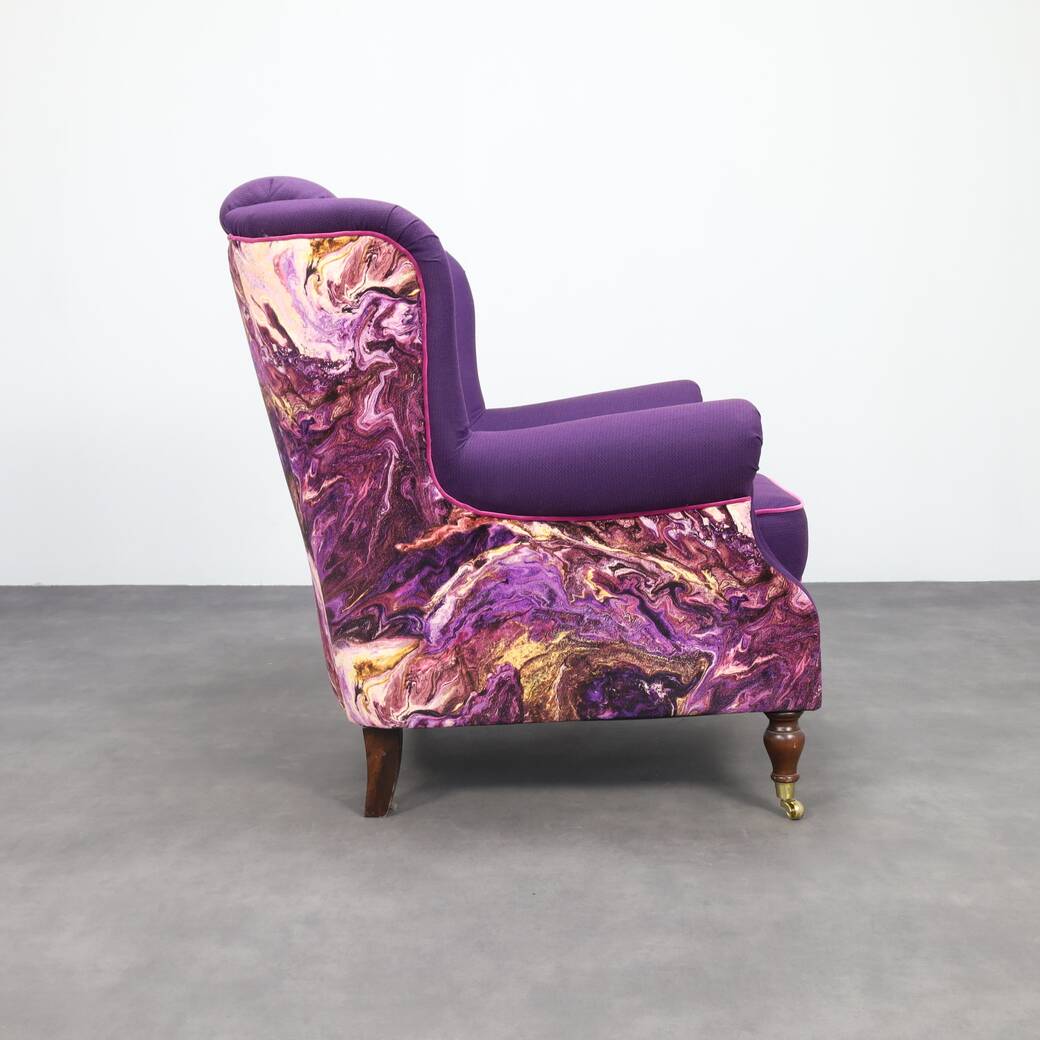 Classic Wing Chair in the style of Howard & Sons, 1960s