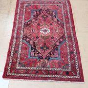 Antique Persian thick wool rug hand knotted 140 x 224 cm