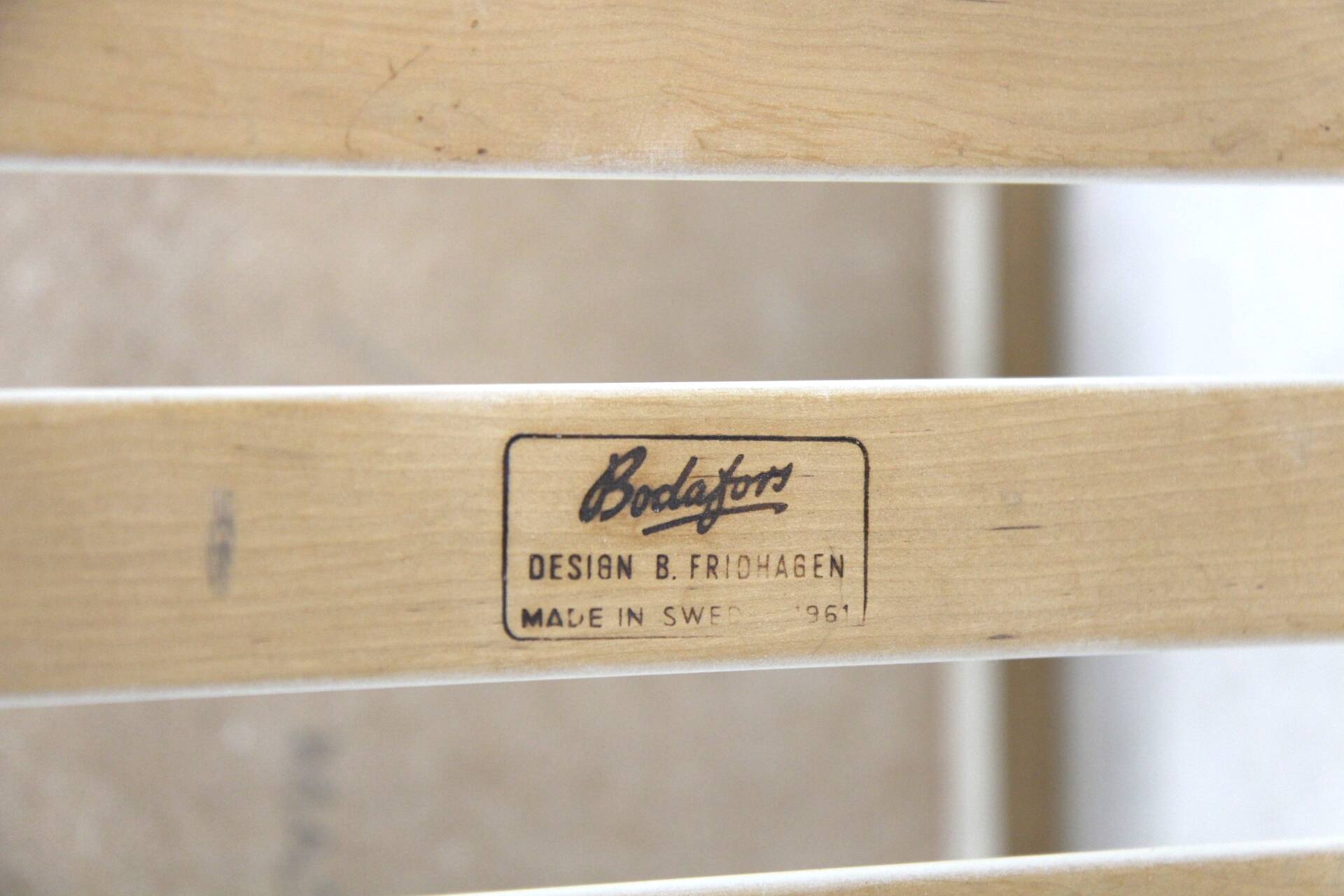 Bertil Fridhagen bedside table for Bodafors Sweden, 1960s