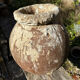 Ancient terracotta pottery jar from the 19th century.