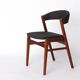 Chaise de salle à manger vintage DUX « Ribbon Back » | Design suédois des années 1960 | Teck et skaï