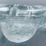 1970s Swedish Pukeberg Glass Candle Holder