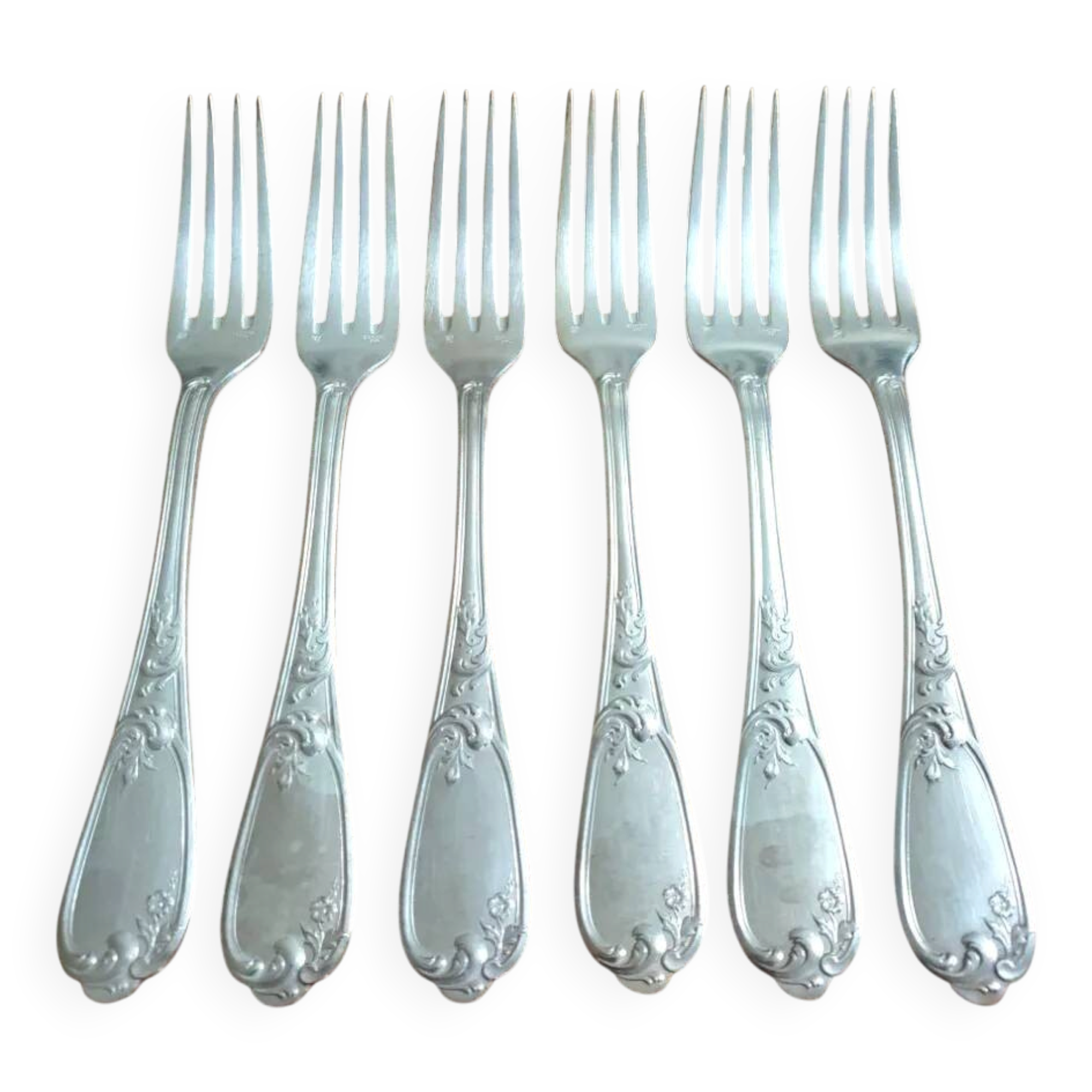 Antique silver-plated forks