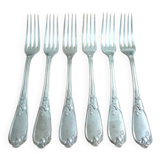 Antique silver-plated forks
