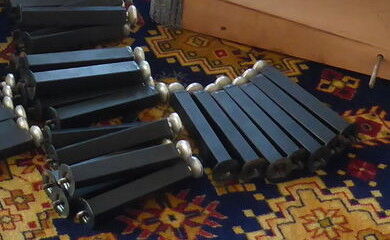 Sofa sofa Arc XXL and 2 Danish armchairs of the years 60/70