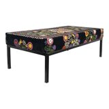 Handmade Ottoman Suzani Covered Bench from Anatolia
