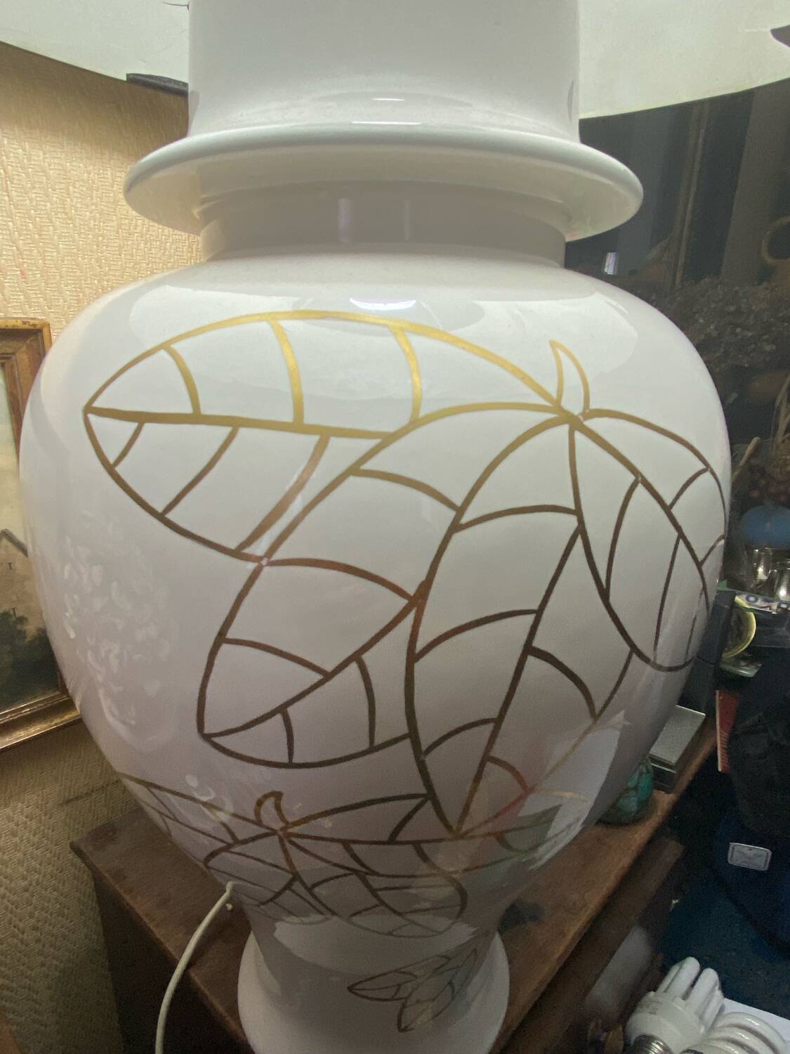 Large Geo Martel Desvres lamp base