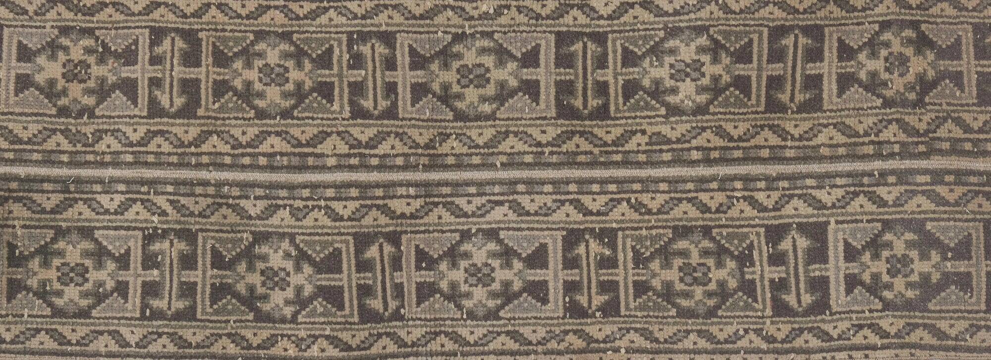 Vintage Turkish hallway rug 55x367 cm