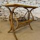 Vintage rattan coffee table with magazine racks