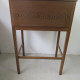Secretary desk with stool in macasar from the 60s