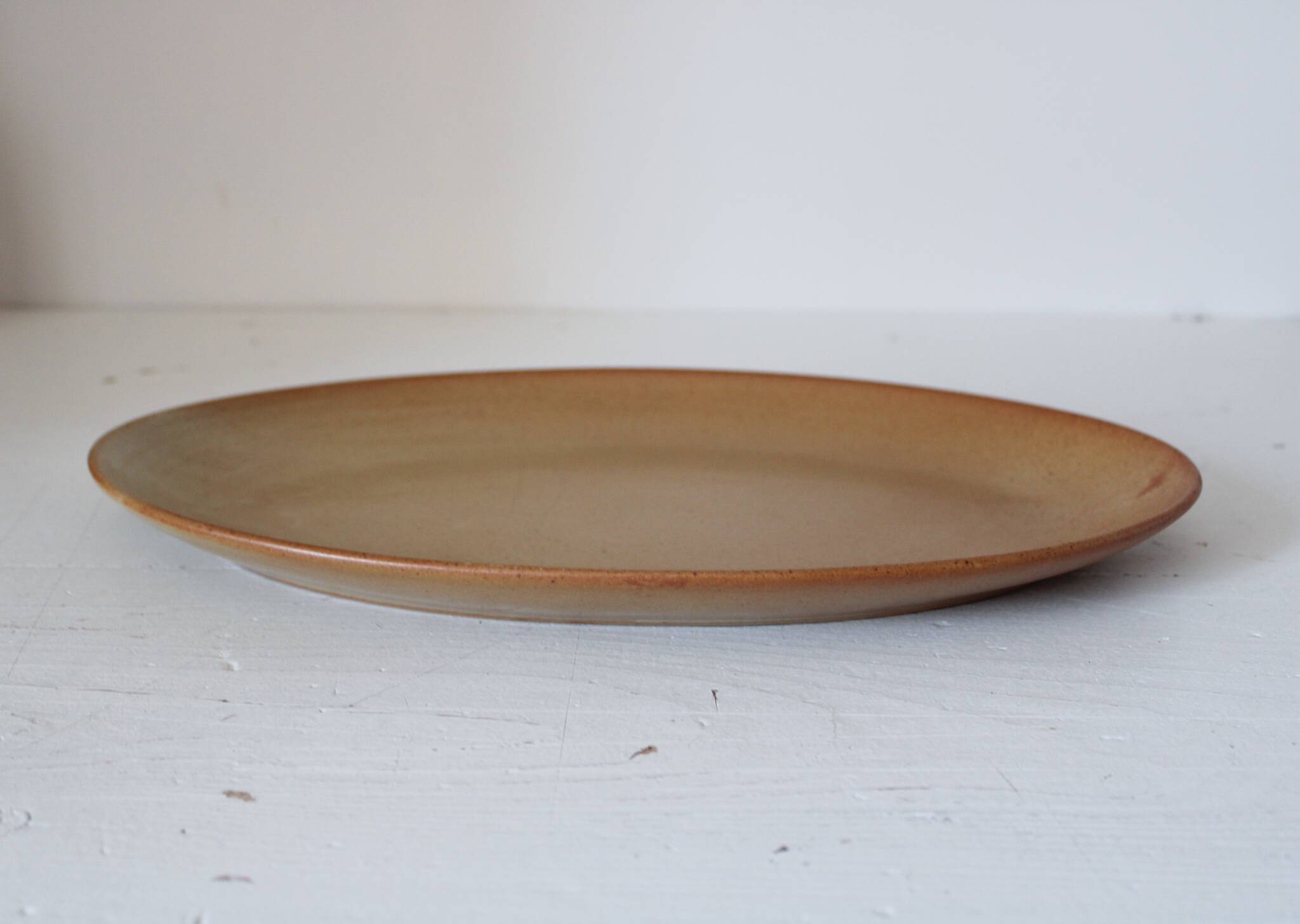 Oval dish, Stoneware Village