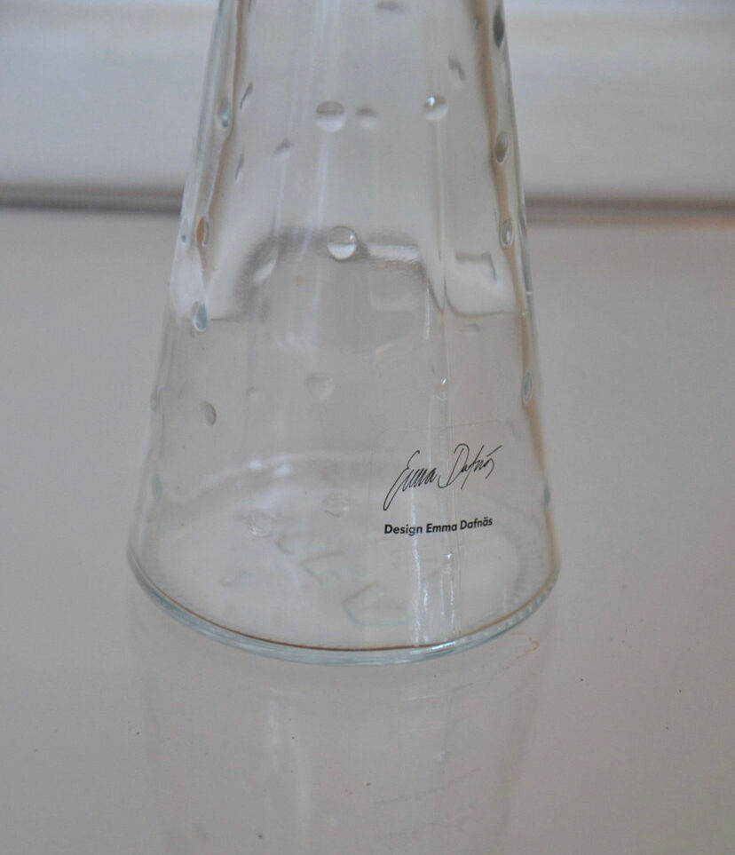 Soliflore ou vase transparent design - ikea vintage