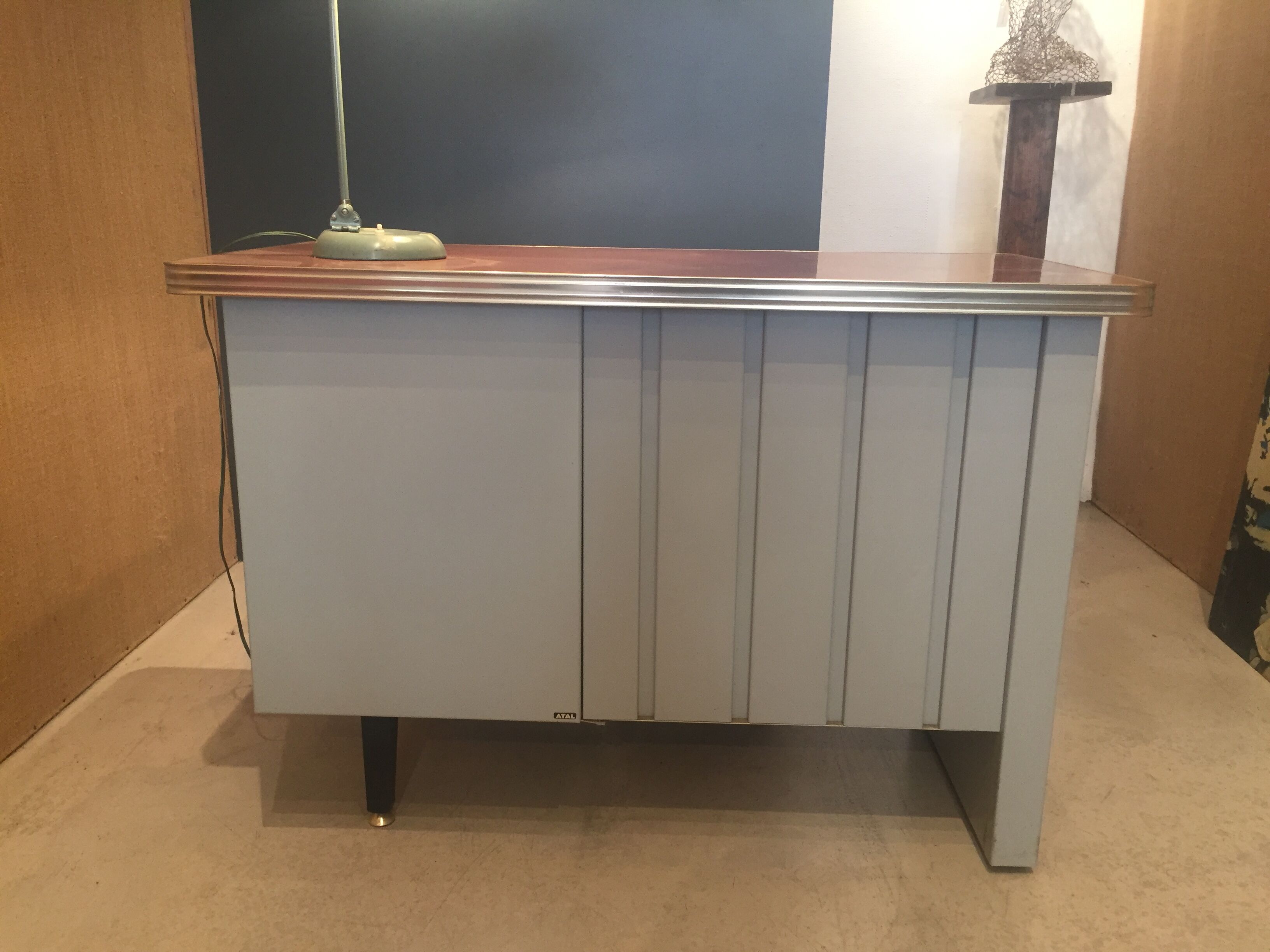 Small metal desk