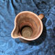 Glazed terracotta pitcher stamped jean dubost