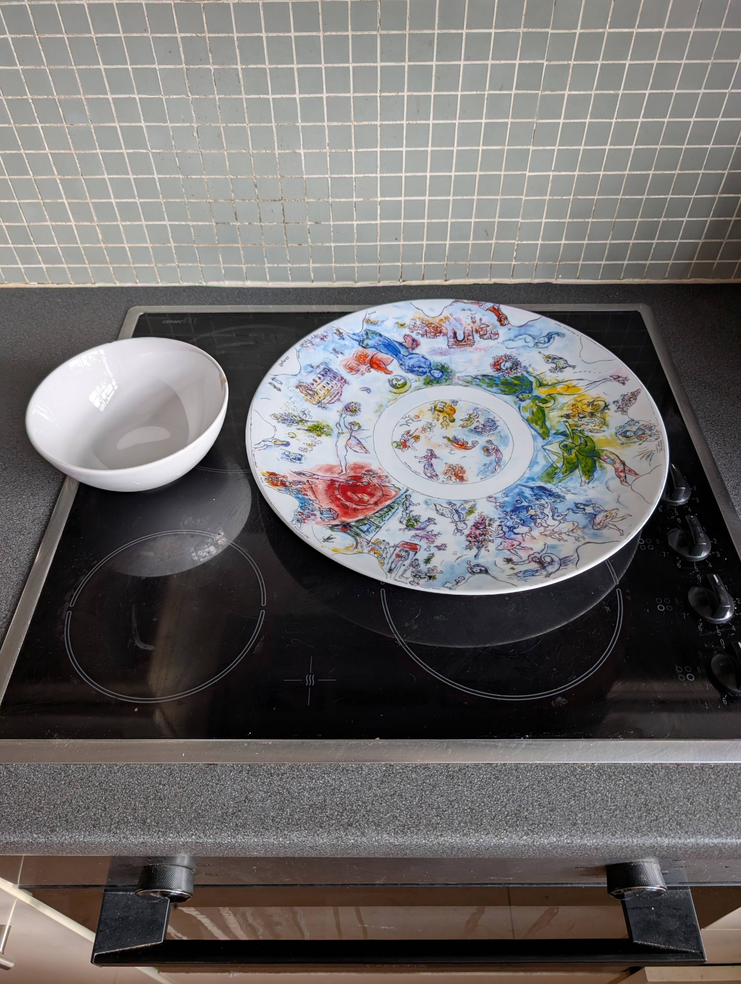 Bernardaud Marc Chagall Opéra Garnier Limoges Porcelain Coupe Plate, 36 cm