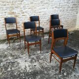 Scandinavian chairs in skaï