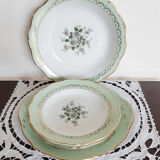 Plats de service L'amandinoise et assiettes creuses , en faience de Saint Amand , Saint Tropez