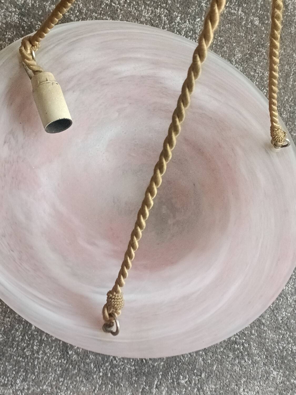 Art Deco glass paste chandelier