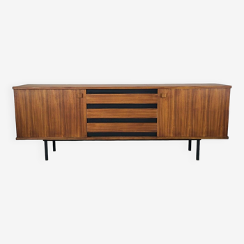 Enfilade moderniste teck vintage design scandinave 1970