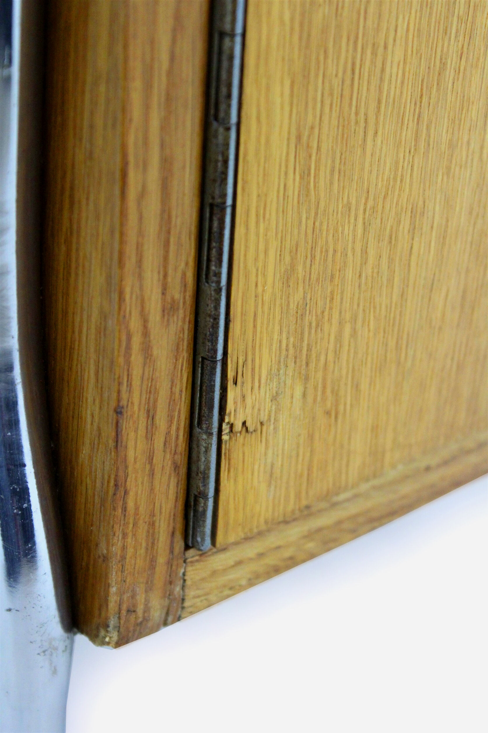 Bauhaus bedside table in chromed tubular steel, 1940s