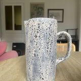 Speckled ceramic jug fat lava
